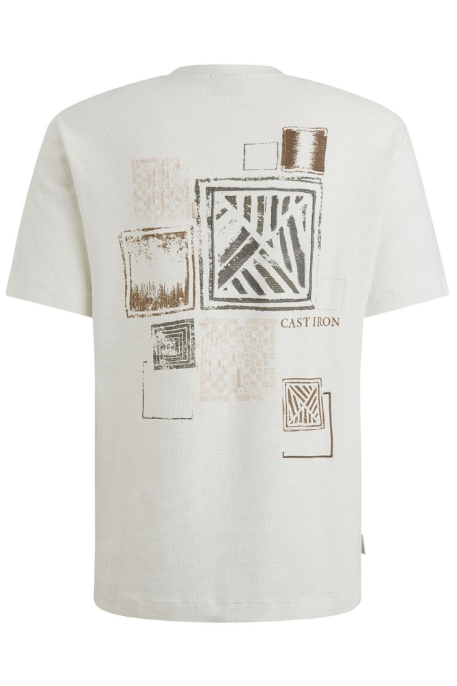 T SHIRT MET WAFELSTRUCTUUR CTSS2504582 7002 SNOW WHITE